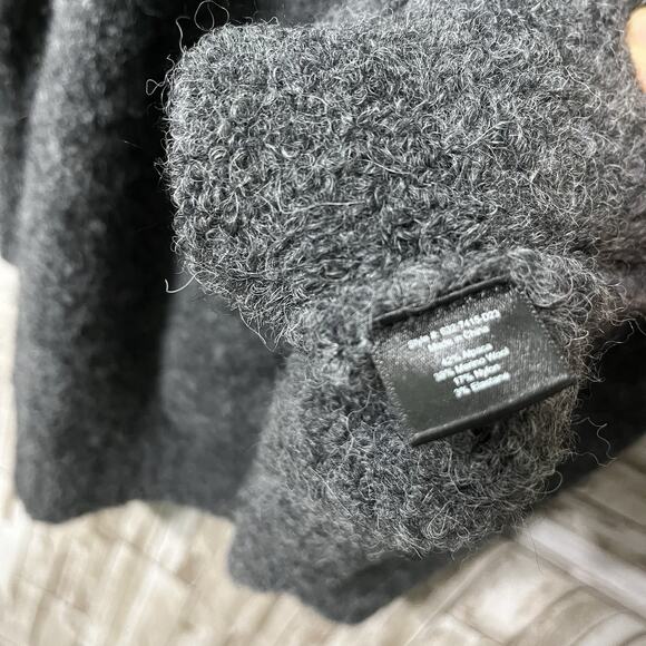 Jenni Kayne Boucle Cocoon Cardigan Dark Gray Alpaca-Blend Size Medium - Picture 5 of 8